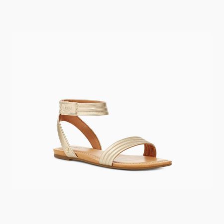 UGG Ethena Gold Sandals for Women (MVTN41957)